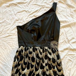 One shoulder cocktail dress. Worn once - in mint condition.